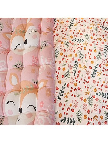 Matelas de sol enfant Renard - 100% coton 120 g/m²