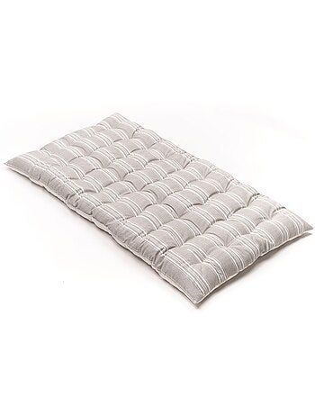 Matelas de sol imprimé rayures coton CHARME