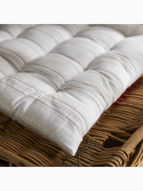 Matelas de sol imprimé rayures coton CHARME - Kiabi