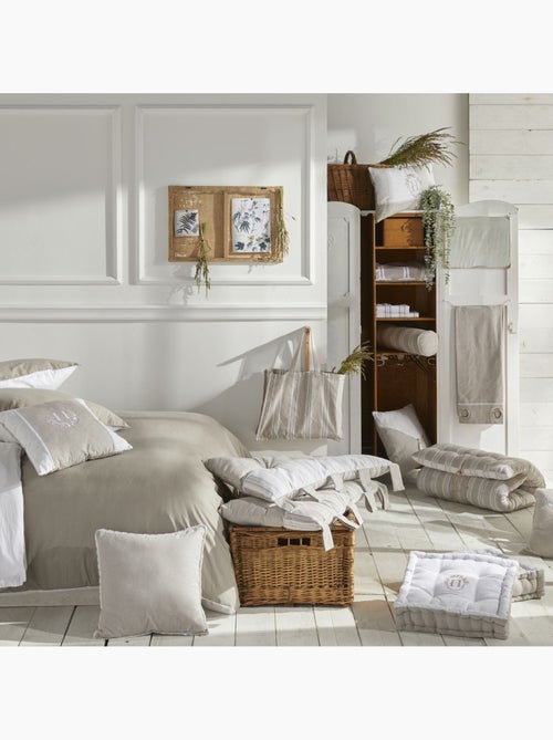 Matelas de sol imprimé rayures coton CHARME - Kiabi