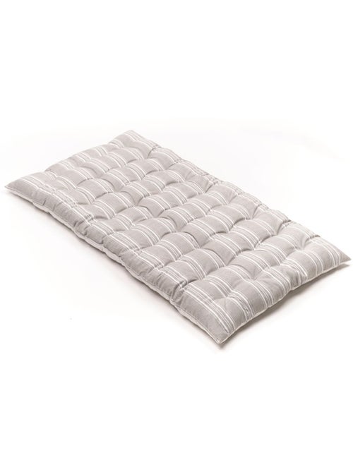 Matelas de sol imprimé rayures coton CHARME - Kiabi