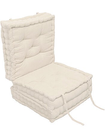 Matelas de sol modulable coton recyclé 3P 45x45x10/3
