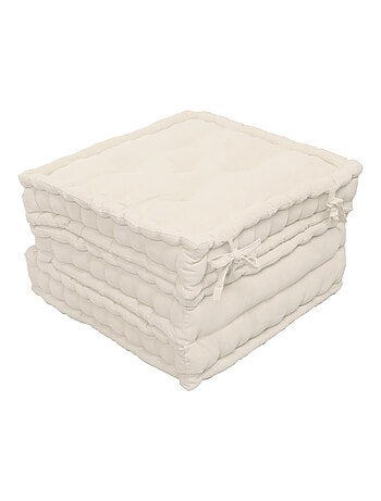 Matelas de sol modulable coton recyclé 3P 45x45x10/3