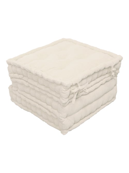 Matelas de sol modulable coton recyclé 3P 45x45x10/3 - Kiabi
