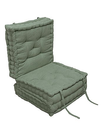 Matelas de sol modulable coton recyclé 3P 45x45x10/3