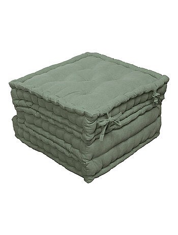 Matelas de sol modulable coton recyclé 3P 45x45x10/3
