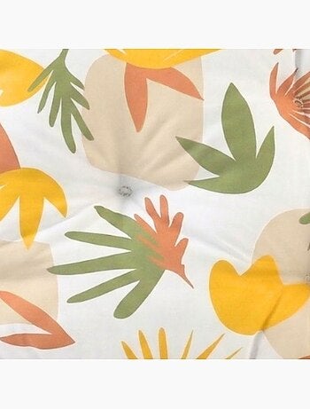 Matelas de sol outdoor déperlant imprimé fleurs coloré 110x70cm