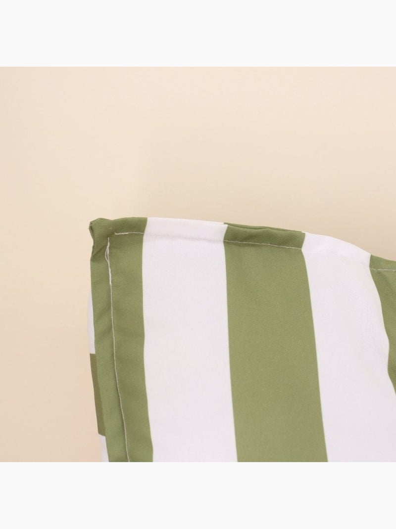 Matelas de sol outdoor déperlant rayé vert, blanc 110x70cm Vert - Kiabi