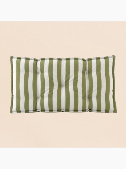 Matelas de sol outdoor déperlant rayé vert, blanc 115x75cm - Kiabi