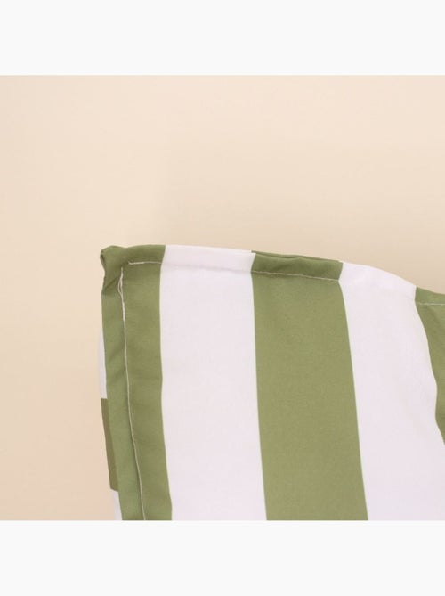 Matelas de sol outdoor déperlant rayé vert, blanc 115x75cm - Kiabi