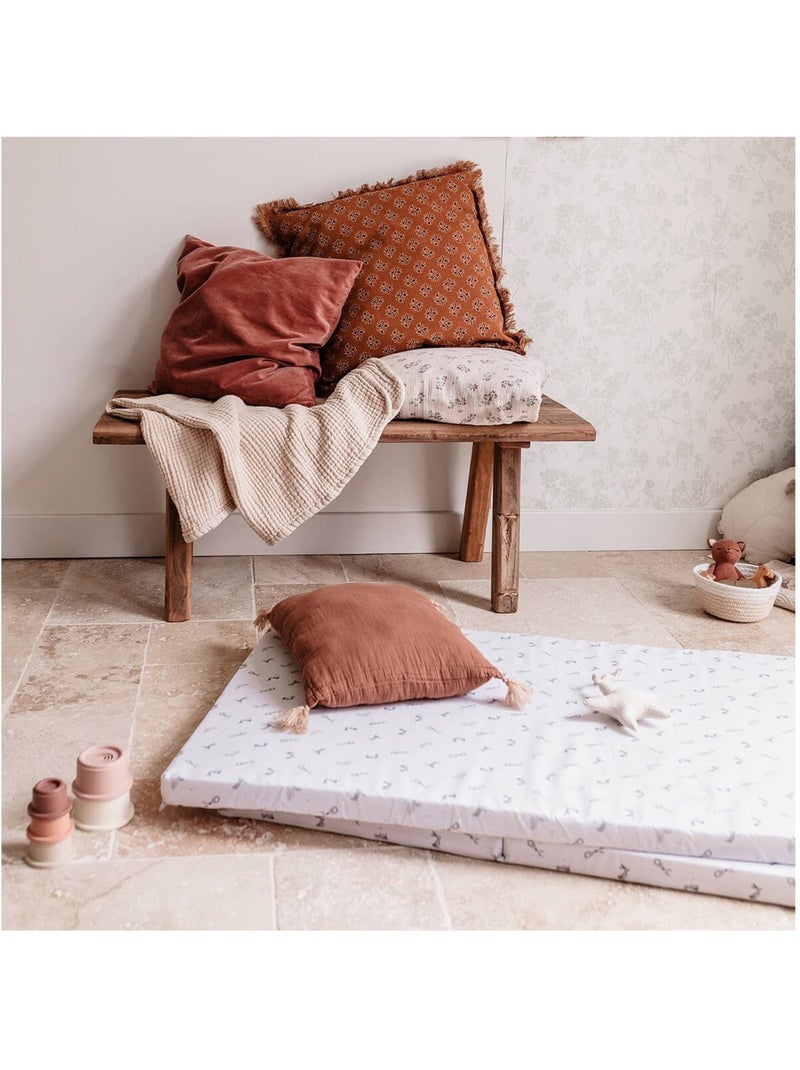 Matelas de voyage - Lapins Gris Blanc - Kiabi