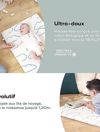 Matelas de voyage Cosy'Lite 60x120cm - OekoTex - Eco-conçu 'Babymoov'