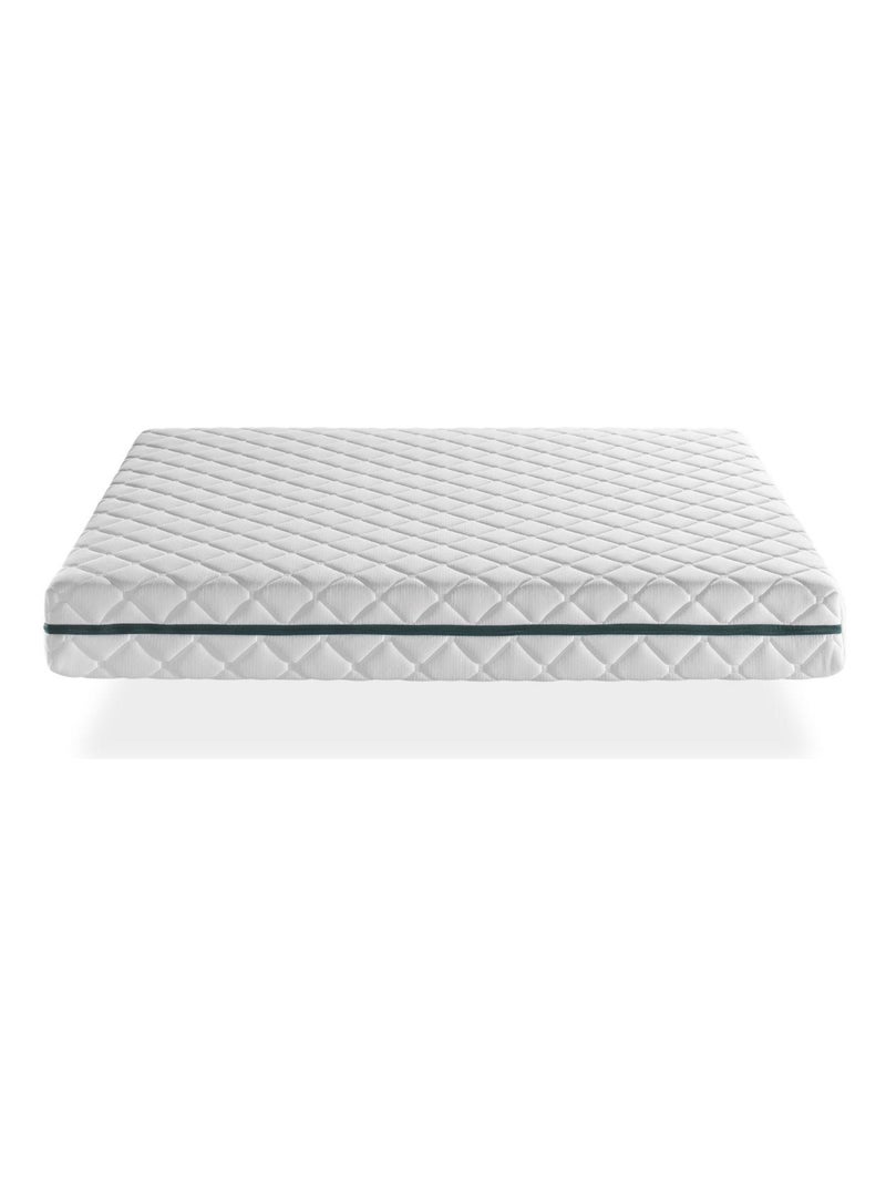Matelas Déhoussable  EROS, Epaisseur 22 CM, Mousse Adaptative, Ergonomique.Soutien Equilibré Blanc - Kiabi