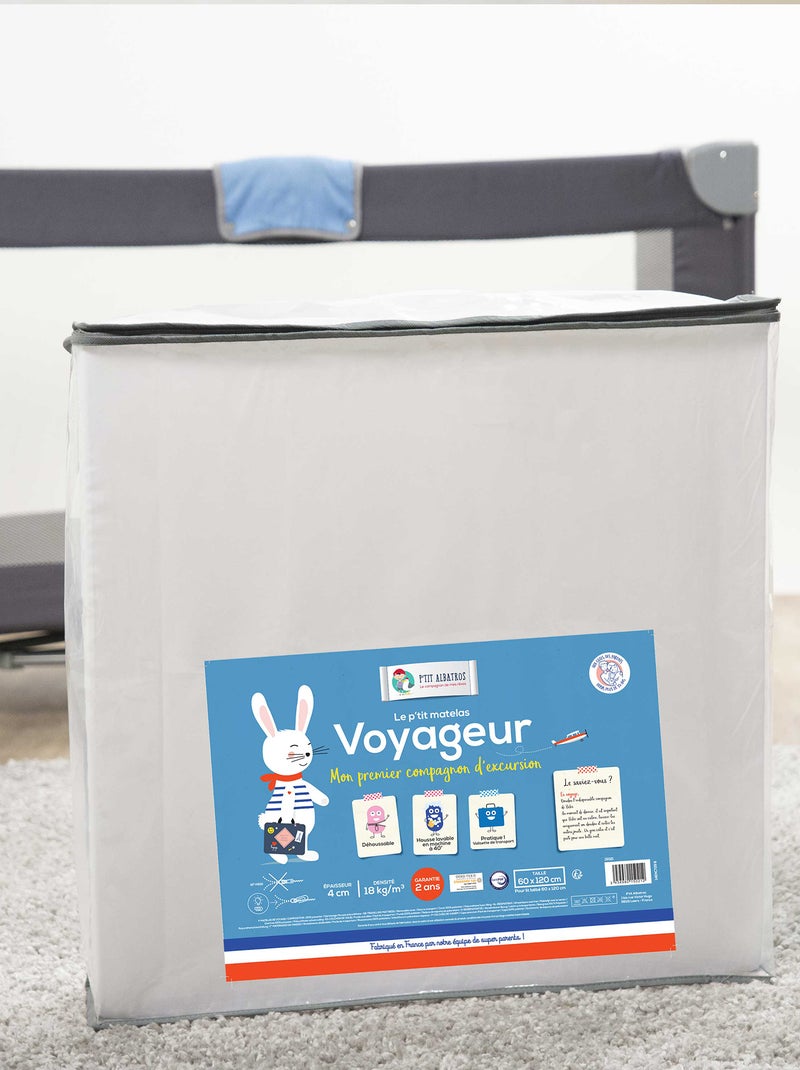 Matelas déhoussable 'P'tit Albatros' blanc - Kiabi