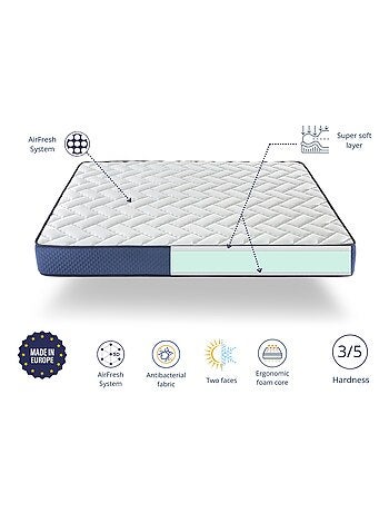 Matelas DEO, Epaisseur 22 CM LIT ENFANT, Moussee a memoire,