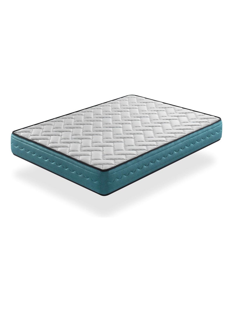 Matelas DEO, Epaisseur 22 CM LIT ENFANT, Moussee a memoire, Bleu turquoise - Kiabi