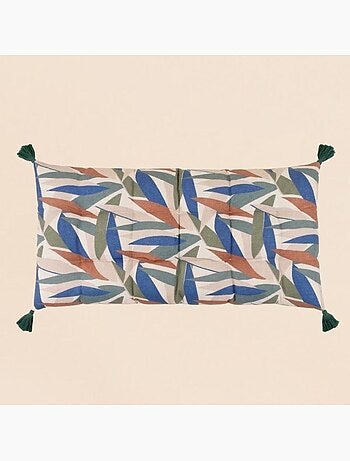 Matelas déperlant motifs feuillage 60x120cm