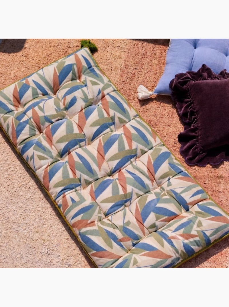 Matelas déperlant  motifs feuillage 60x120cm Beige - Kiabi