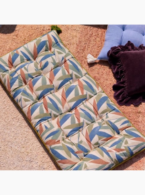 Matelas déperlant  motifs feuillage 60x120cm - Kiabi