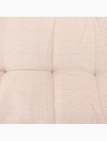 Matelas effet lin capitonné déperlant & anti-uv beige 60x120cm