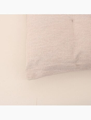 Matelas effet lin capitonné déperlant & anti-uv beige 60x120cm