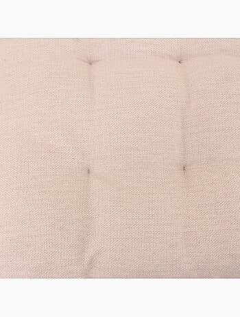 Matelas effet lin capitonné déperlant & anti-uv beige 60x120cm