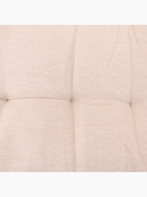 Matelas effet lin capitonné déperlant & anti-uv beige 60x120cm - Kiabi Matelas effet lin capitonné déperlant & anti-uv beige 60x120cm - Kiabi