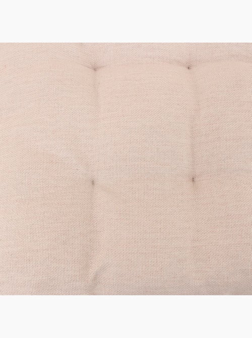 Matelas effet lin capitonné déperlant & anti-uv beige 60x120cm - Kiabi Matelas effet lin capitonné déperlant & anti-uv beige 60x120cm - Kiabi