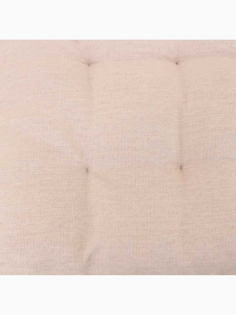 Matelas effet lin capitonné déperlant & anti-uv beige 60x120cm Beige - Kiabi