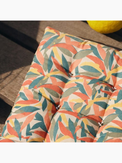 Matelas effet lin déperlant & anti-uv imprimé coloré 60x120cm - Kiabi