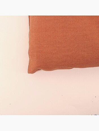 Matelas effet lin déperlant & anti-uv uni terracotta 60x120cm