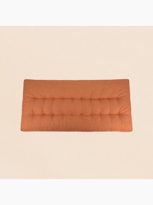 Matelas effet lin déperlant & anti-uv uni terracotta 60x120cm - Kiabi Matelas effet lin déperlant & anti-uv uni terracotta 60x120cm - Kiabi