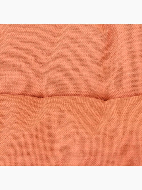 Matelas effet lin déperlant & anti-uv uni terracotta 60x120cm - Kiabi Matelas effet lin déperlant & anti-uv uni terracotta 60x120cm - Kiabi