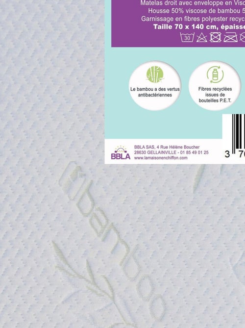 Matelas en Bambou 70x140 cm pour lit bébé - Kiabi