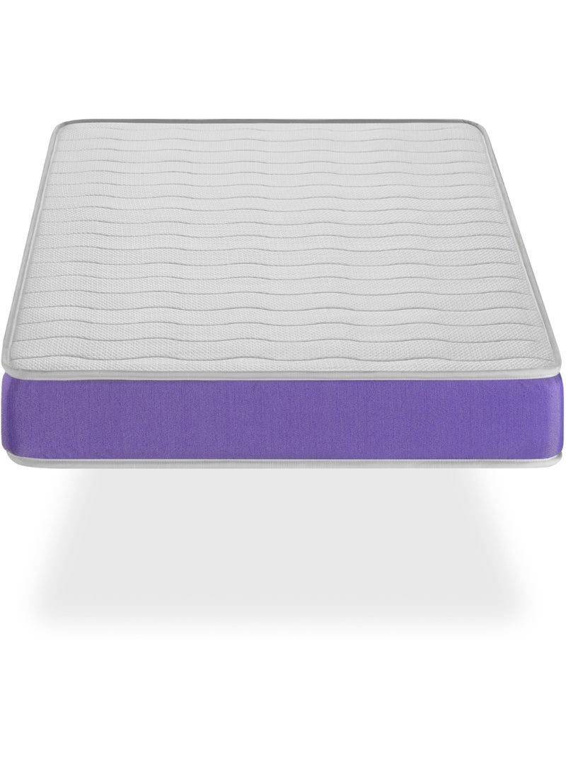 Matelas en  mousse respirante  ONIX, Epaisseur 14 CM , Ergonomique et adaptable Bleu - Kiabi