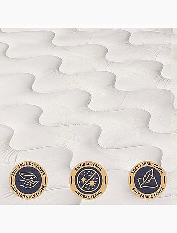 Matelas en mousse the white stone - h.10 cm - hypoallergénique - respirant