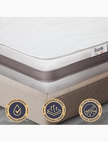 Matelas en mousse the white stone - h.16 cm - hypoallergénique
