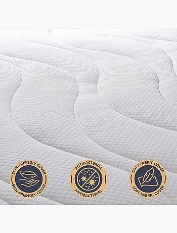 Matelas en mousse the white stone - h.16 cm - hypoallergénique