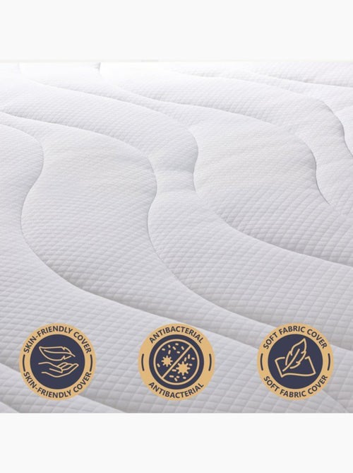 Matelas en mousse THE WHITE STONE - H.16 cm - Hypoallergénique - Kiabi