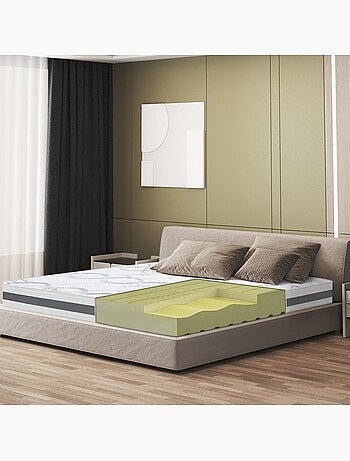 Matelas en mousse the white stone - h.20 cm - hypoallergénique - ferme