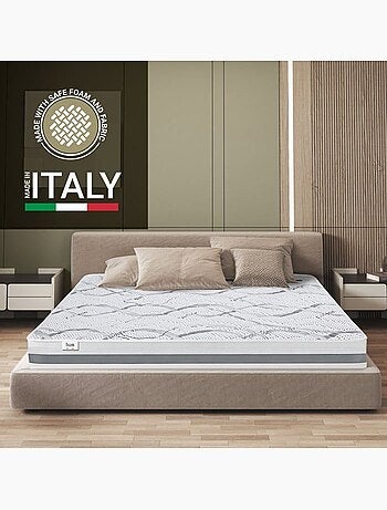 Matelas en mousse the white stone - h.20 cm - hypoallergénique - ferme