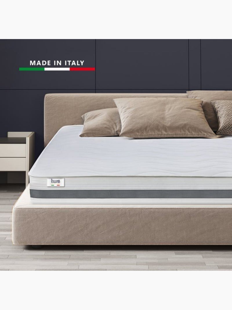 Matelas en mousse THE WHITE STONE - H.20 cm - Hypoallergénique Blanc - Kiabi