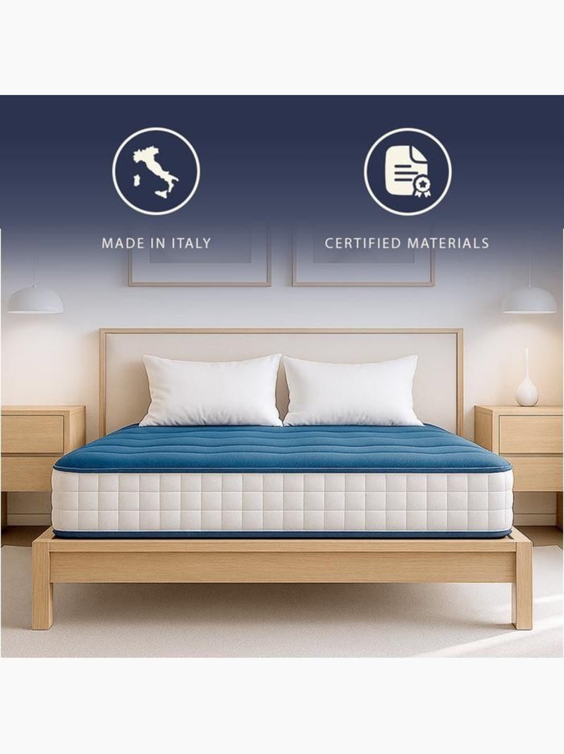 Matelas en mousse THE WHITE STONE - H.20 cm - Orthopédique - Hypoallergénique Blanc - Kiabi