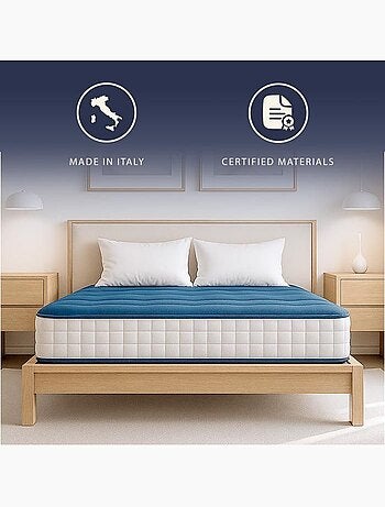 Matelas en mousse the white stone - h.20 cm - orthopédique