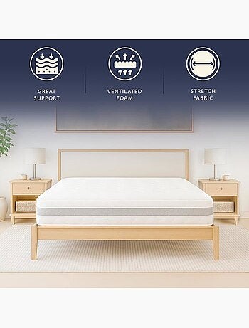 Matelas en mousse the white stone - respirant