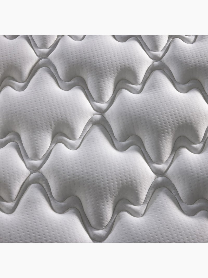Matelas en polylatex 80 kg/m³, H 21 cm - Fabrication Française - 90 x 190 cm Blanc - Kiabi