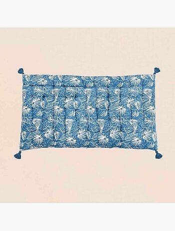 Matelas en tissu motif feuillage 120x60cm