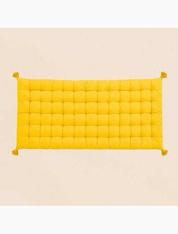 Matelas en tissu motif feuillage 120x60cm