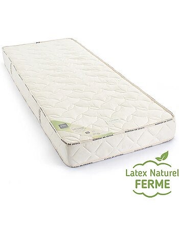matelas enfant 100% latex naturel. 5 zones de confort - 18 cm