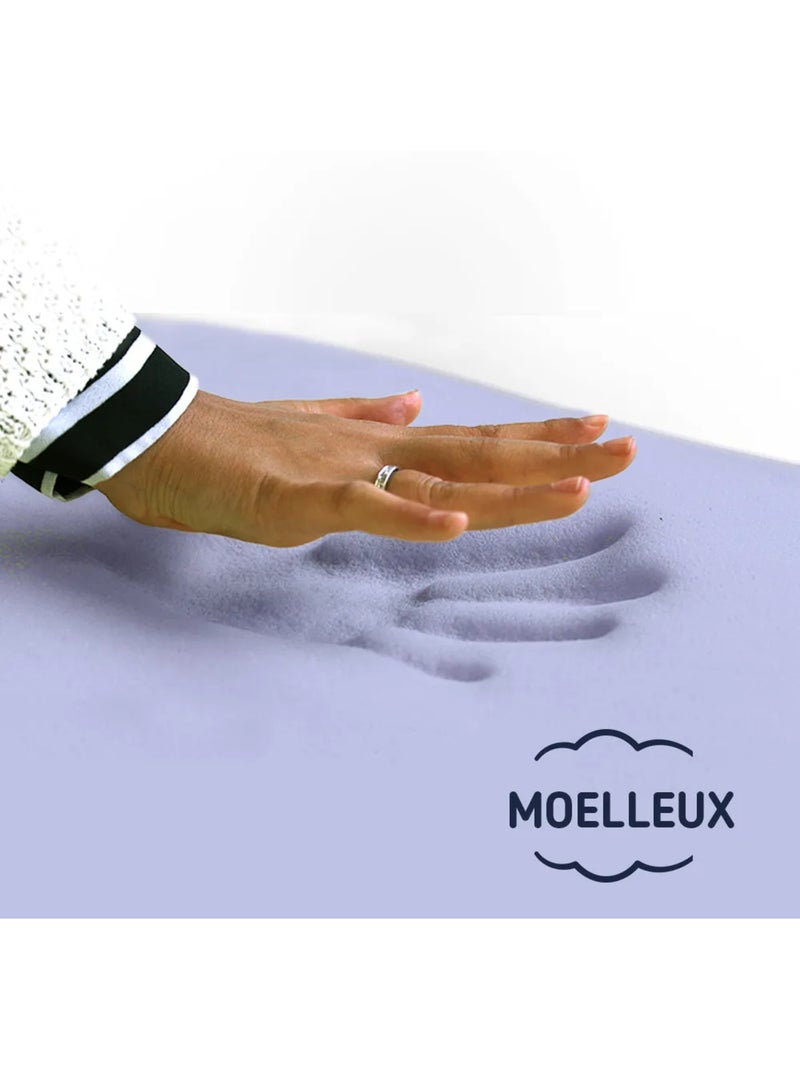 Matelas enfant bambou latex 3 zones et mémoire de forme Blanc - Kiabi